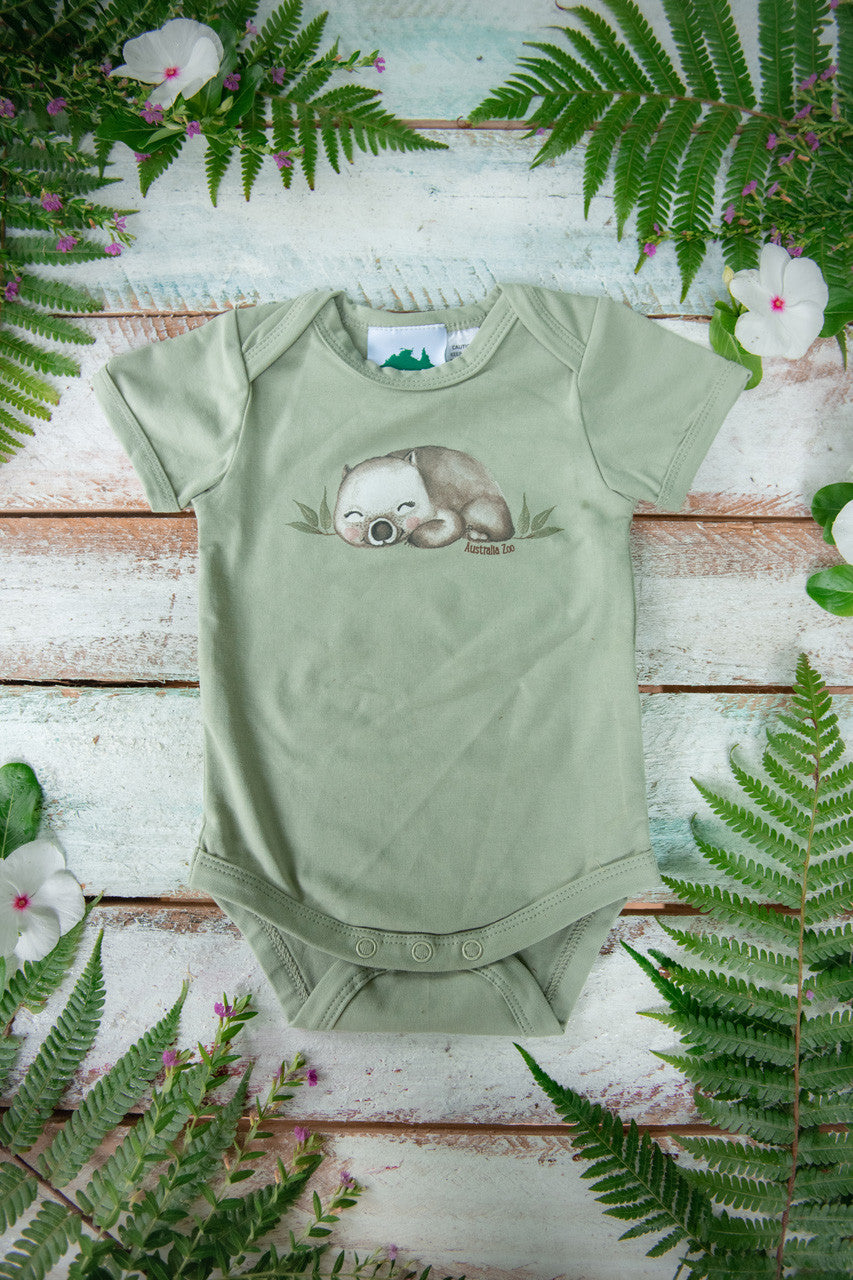 Wombat Green Romper