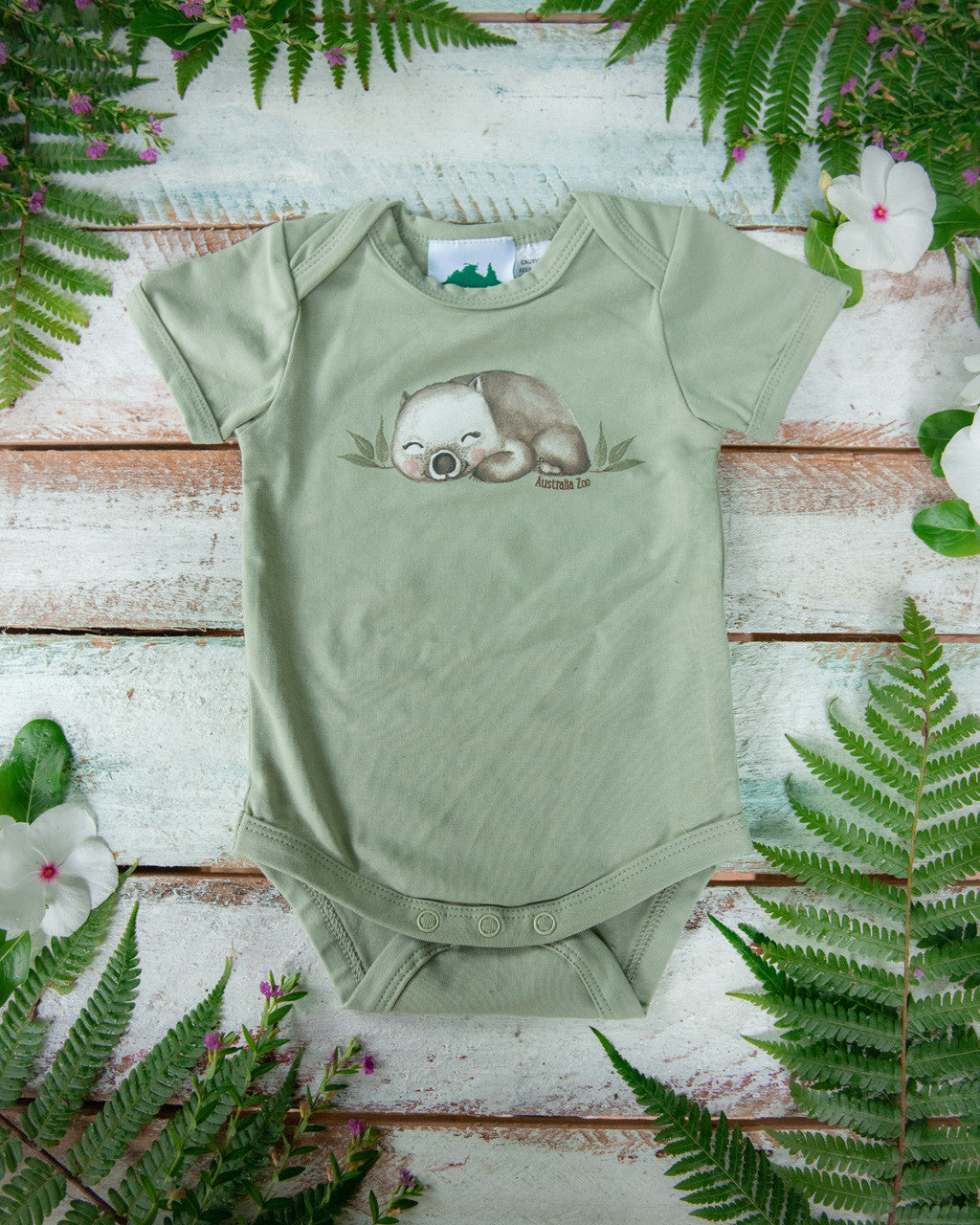 Wombat Green Romper