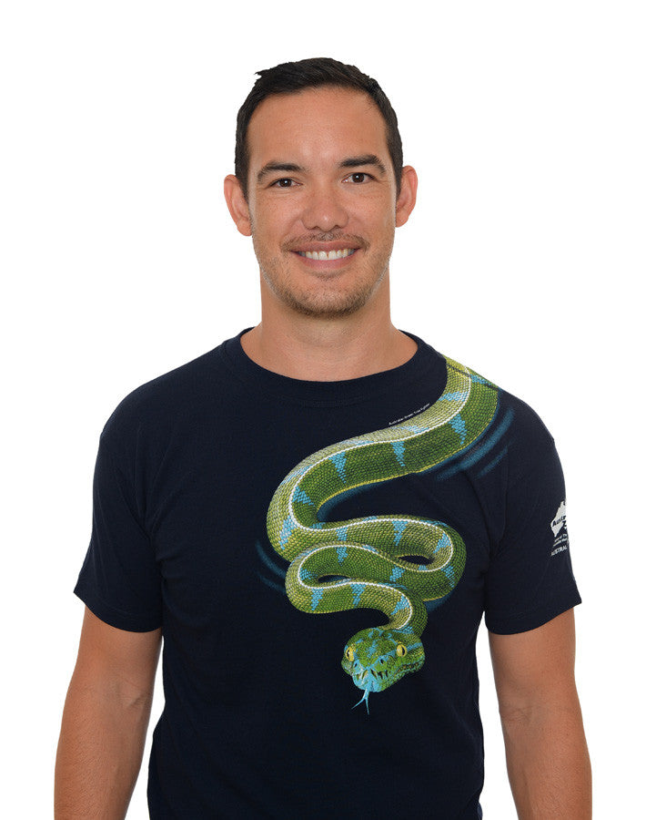 Snake Wild Planet Navy Tshirt