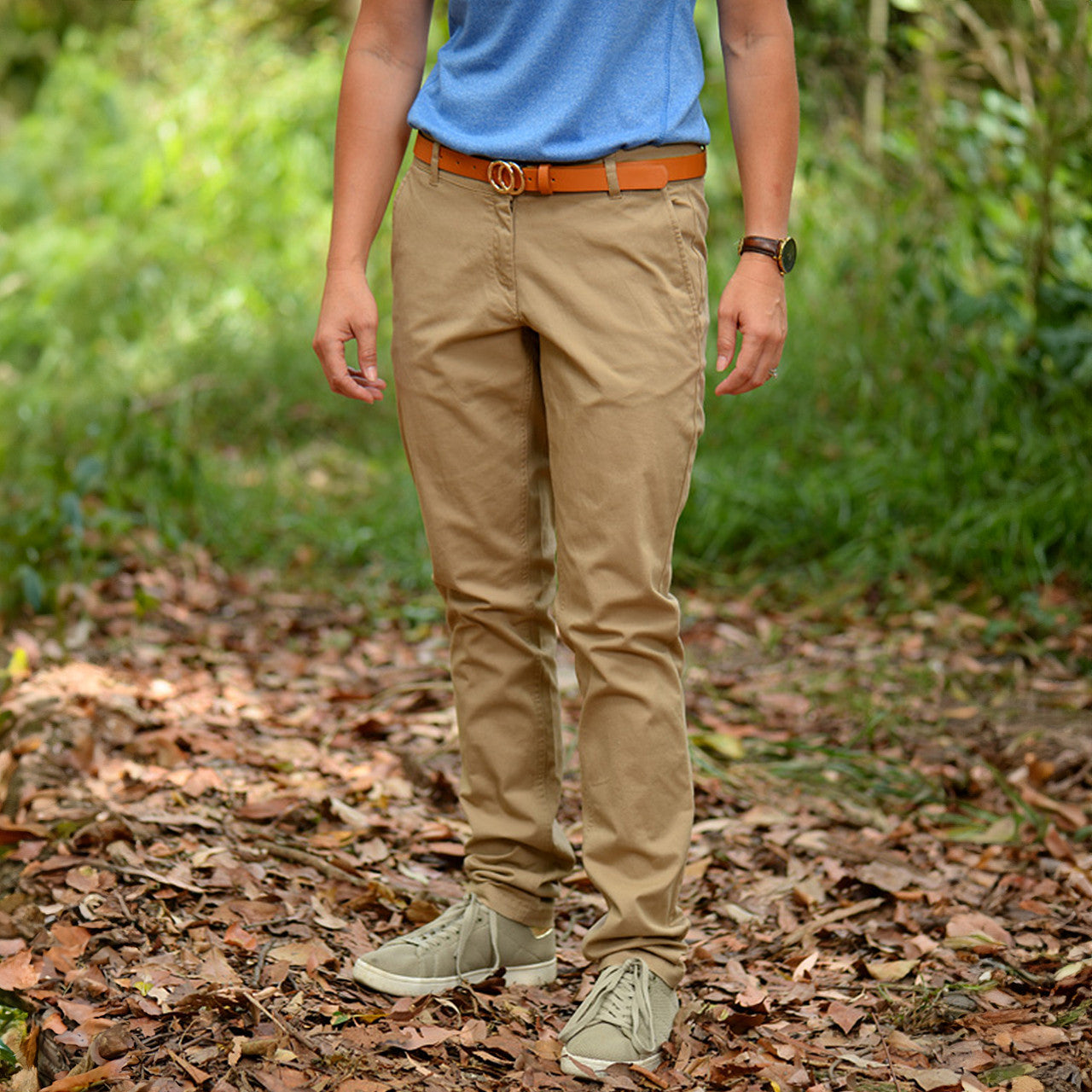 Terri's Crocodile Collection Khaki Chino Pants