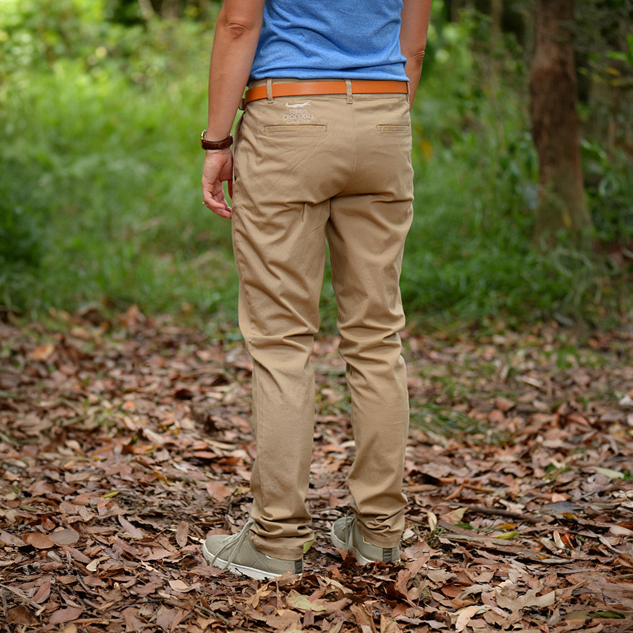 Terri's Crocodile Collection Khaki Chino Pants