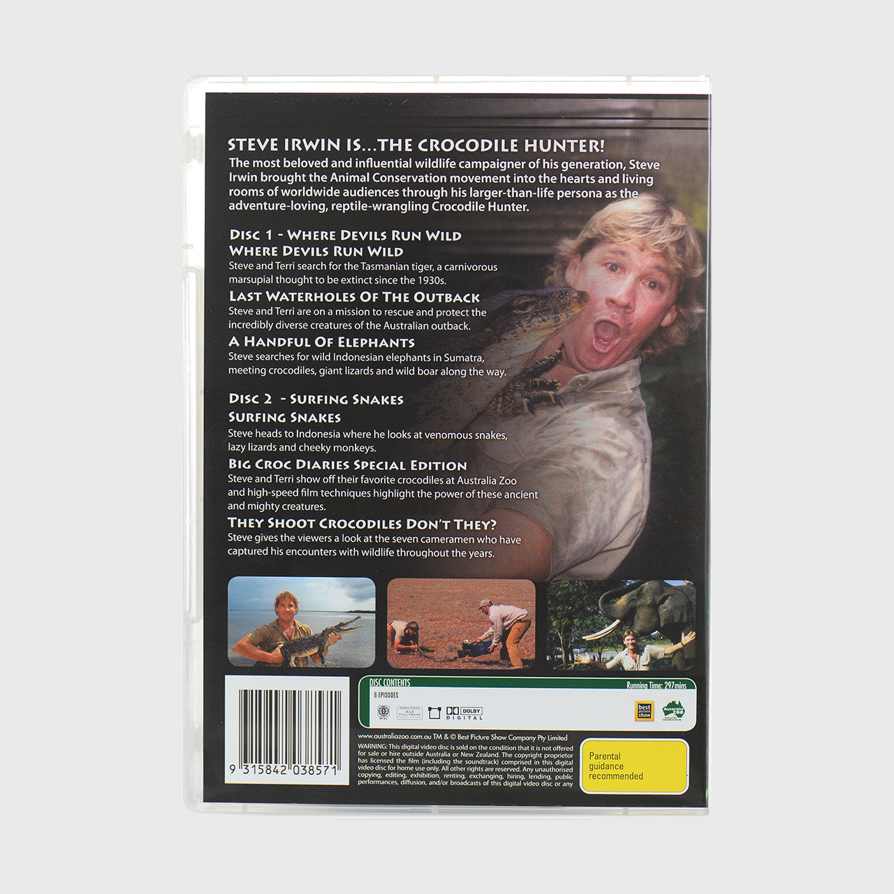 The Crocodile Hunter DVD Volume 17- Surfing Snakes & Where Devils Run Wild