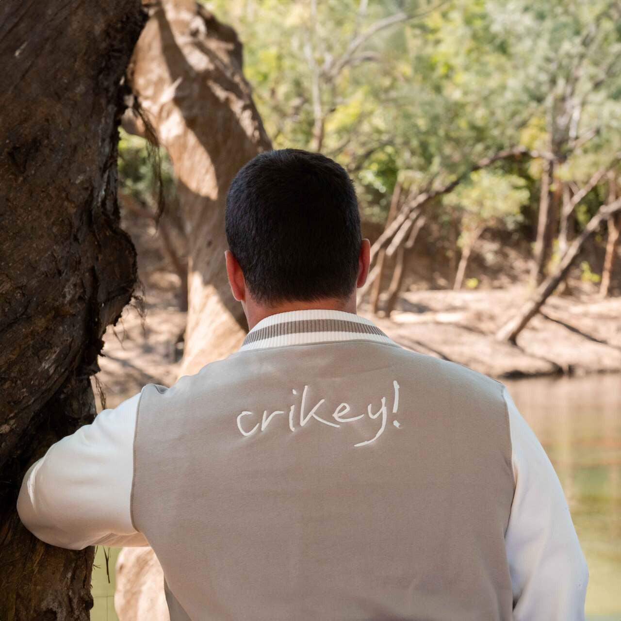 Khaki Varsity Jacket