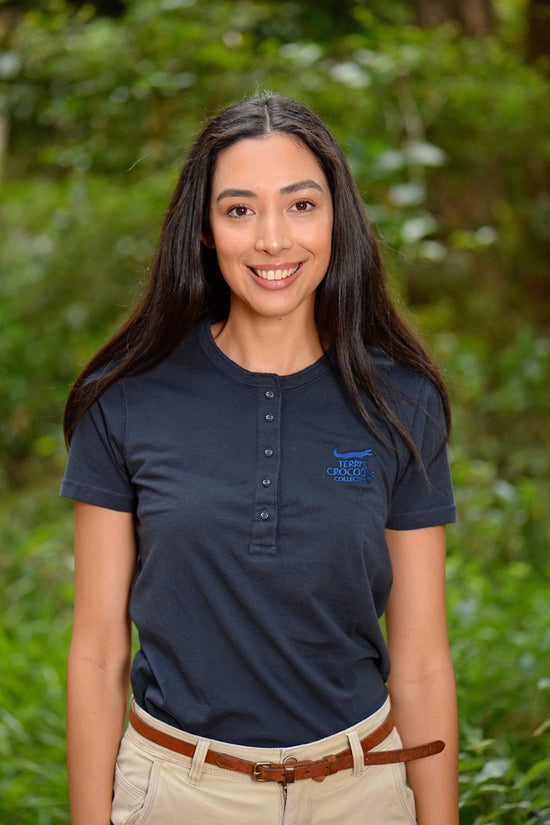 Terri's Crocodile Collection Henley Shirt