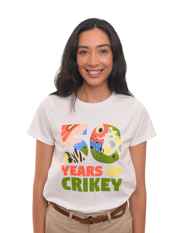 Celebrating 50 Years White T-Shirt Ladies