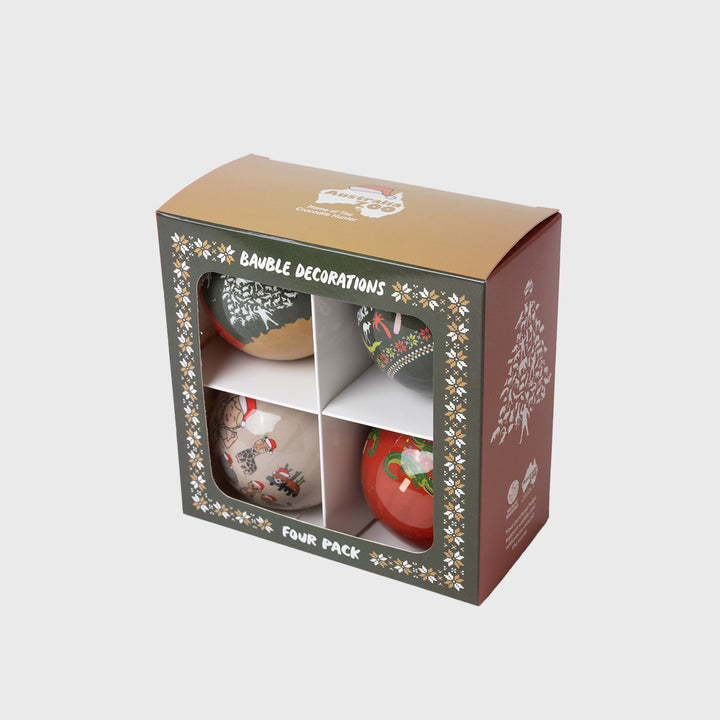 Pack of Four Christmas Baubles