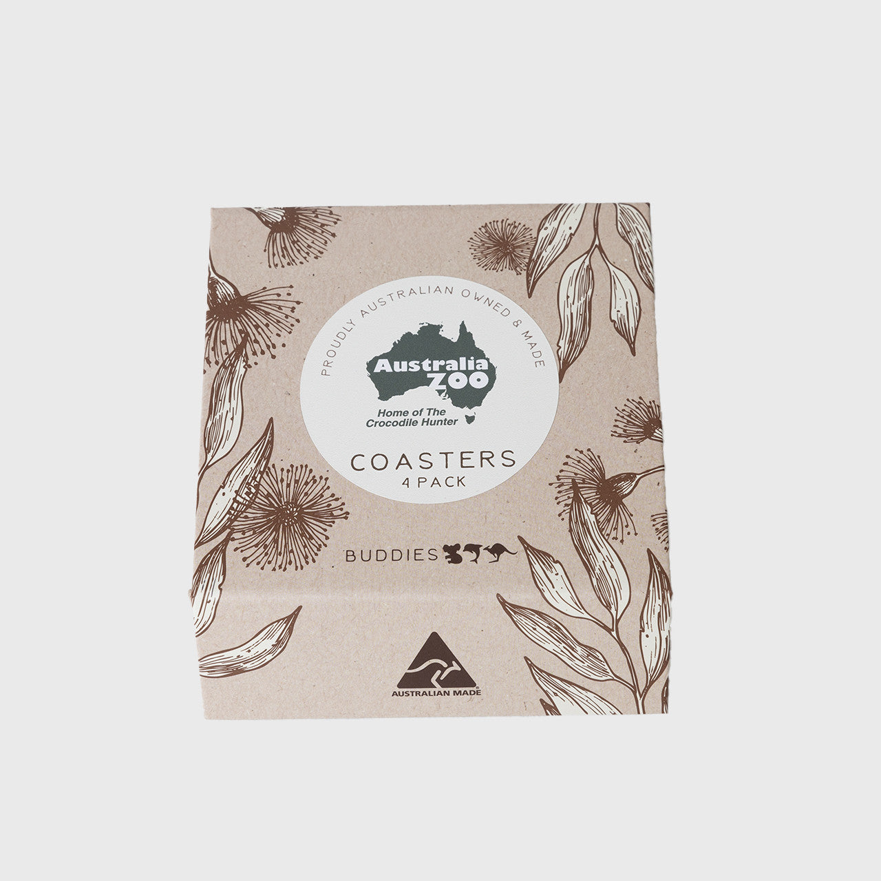 Set of 4 Steve Silhouettes Wooden Coaster