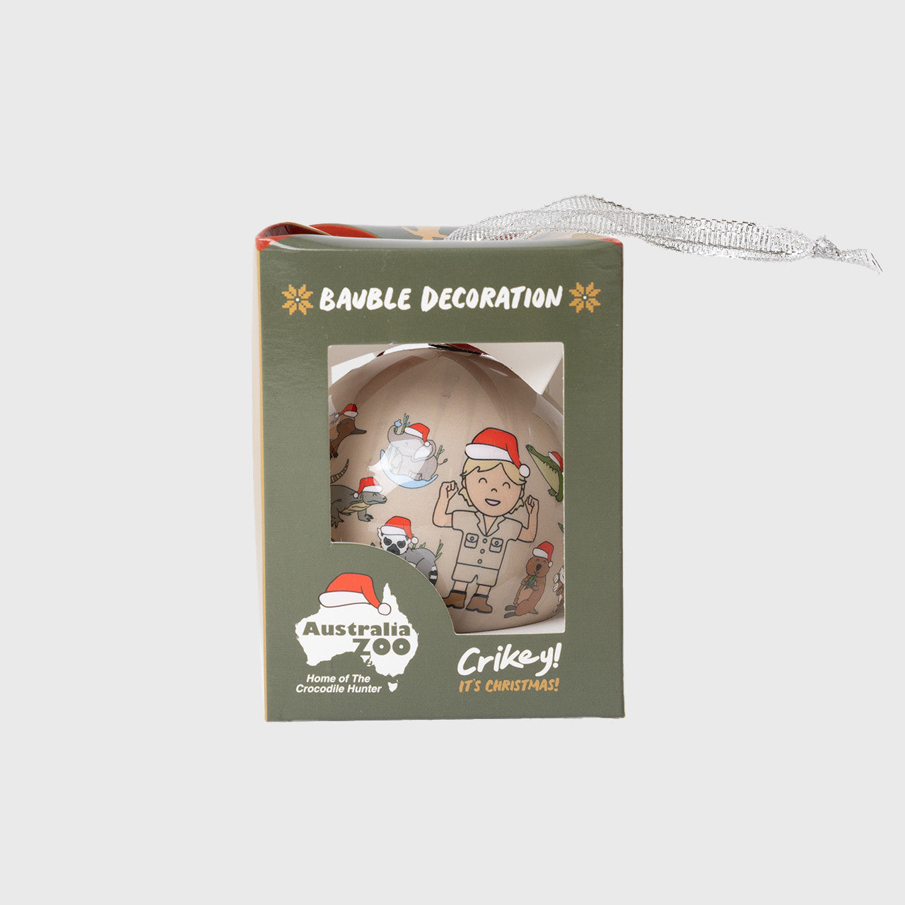 Crikey and Australia Zoo Icons Christmas Bauble