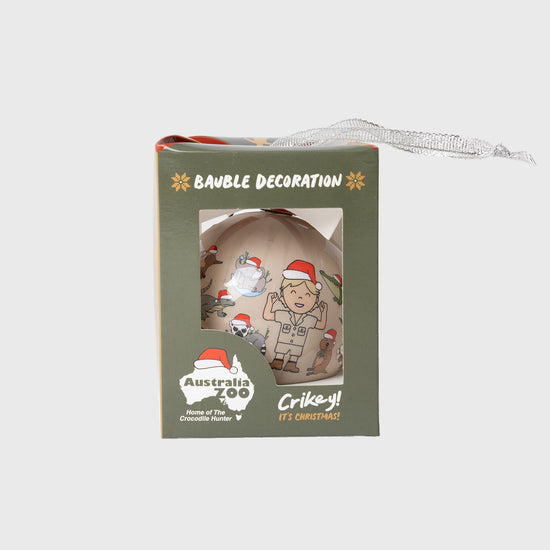 Crikey and Australia Zoo Icons Christmas Bauble