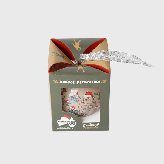 Crikey and Australia Zoo Icons Christmas Bauble