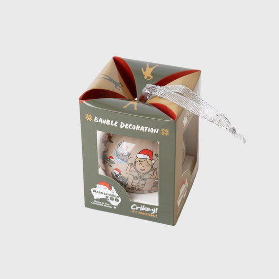 Crikey and Australia Zoo Icons Christmas Bauble