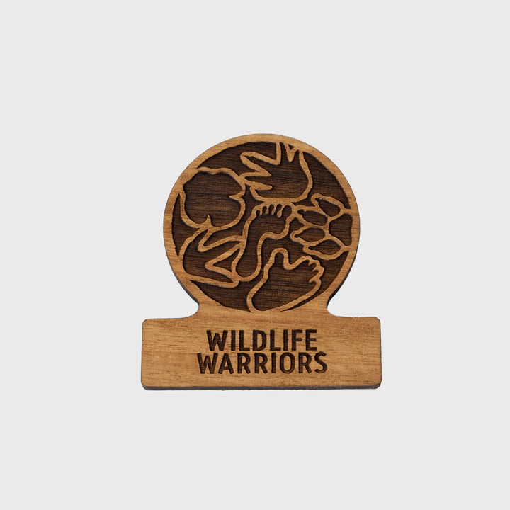 Wildlife Warriors Wooden Magnet