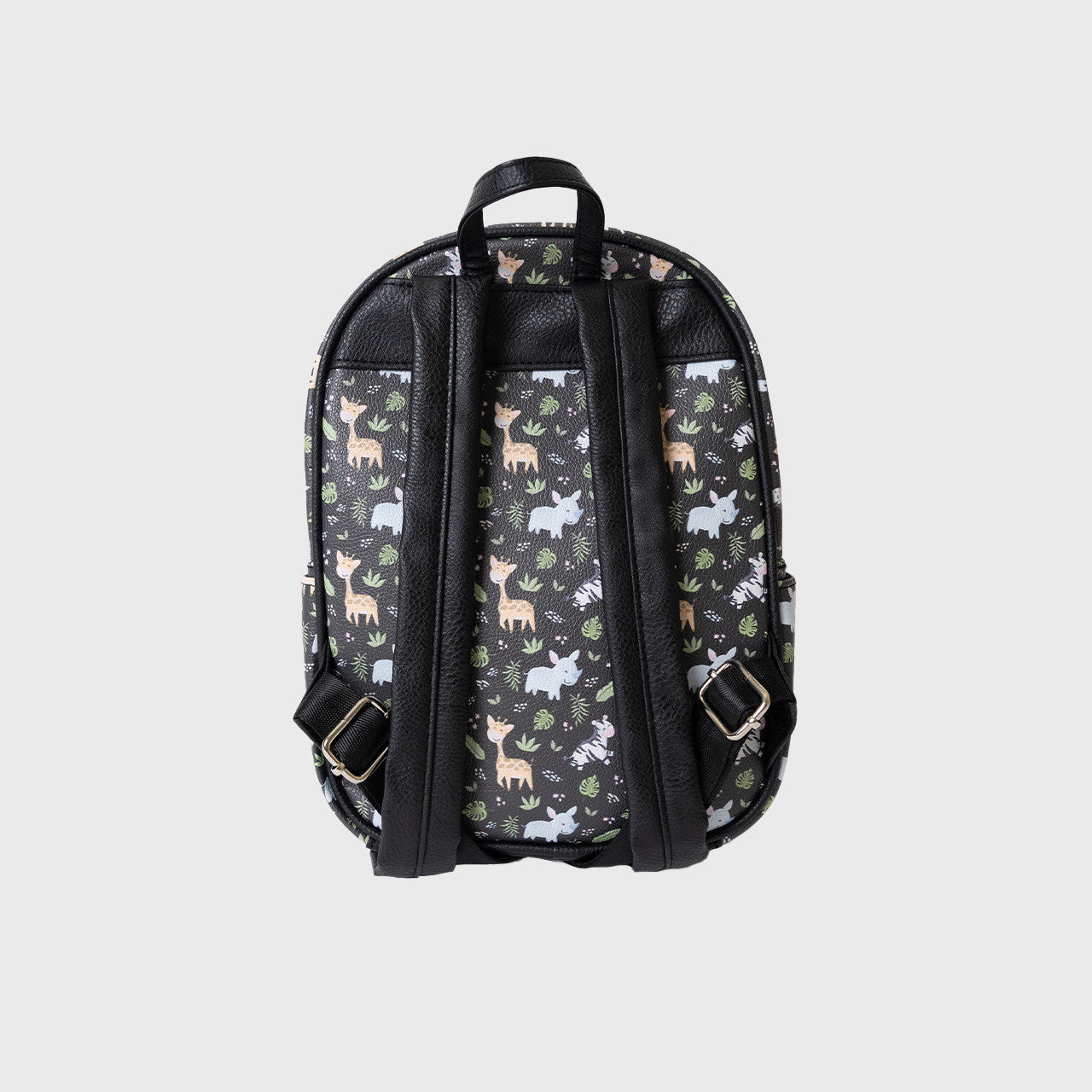 Safari Black Vinyl Backpack