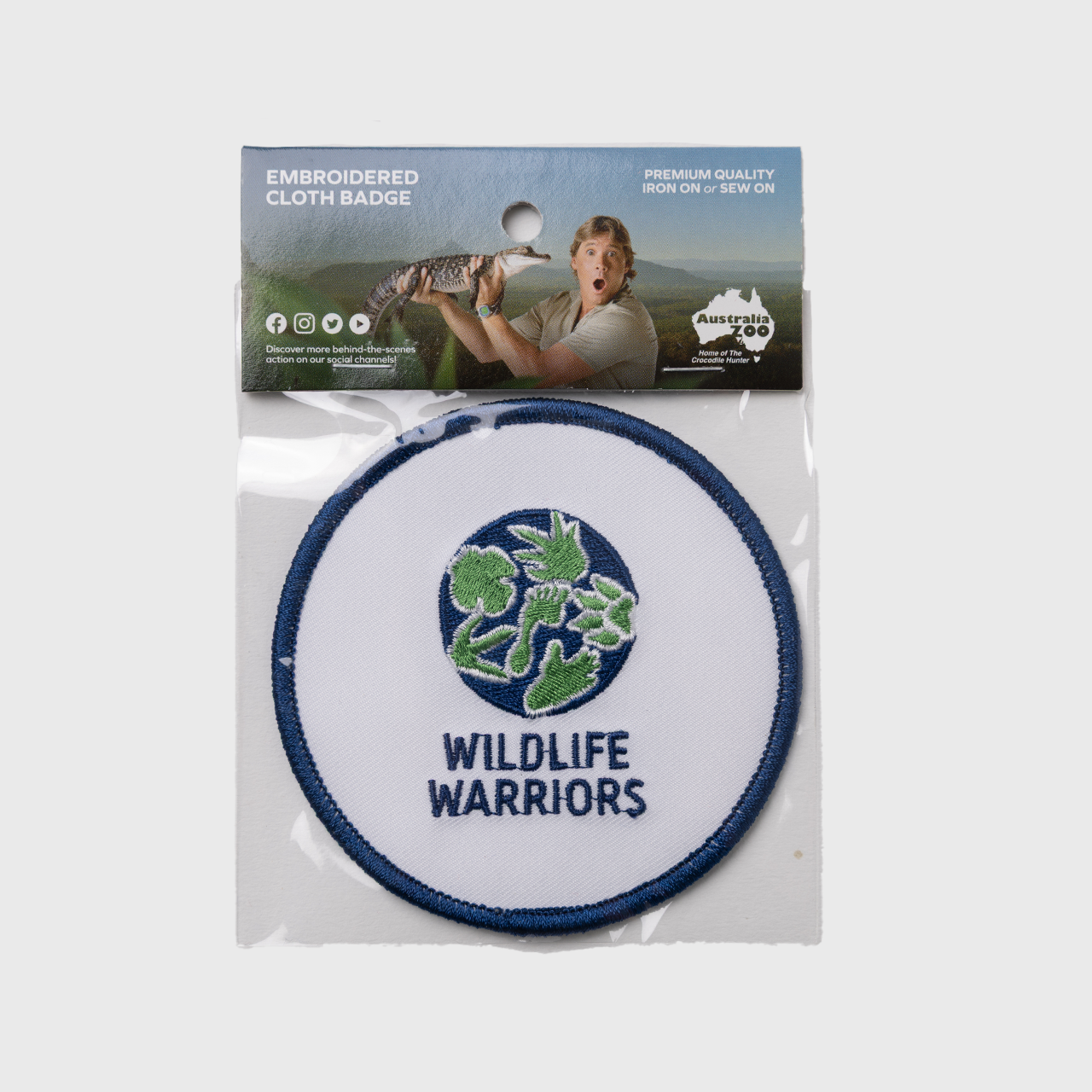 Wildlife Warriors Round Cloth Patch