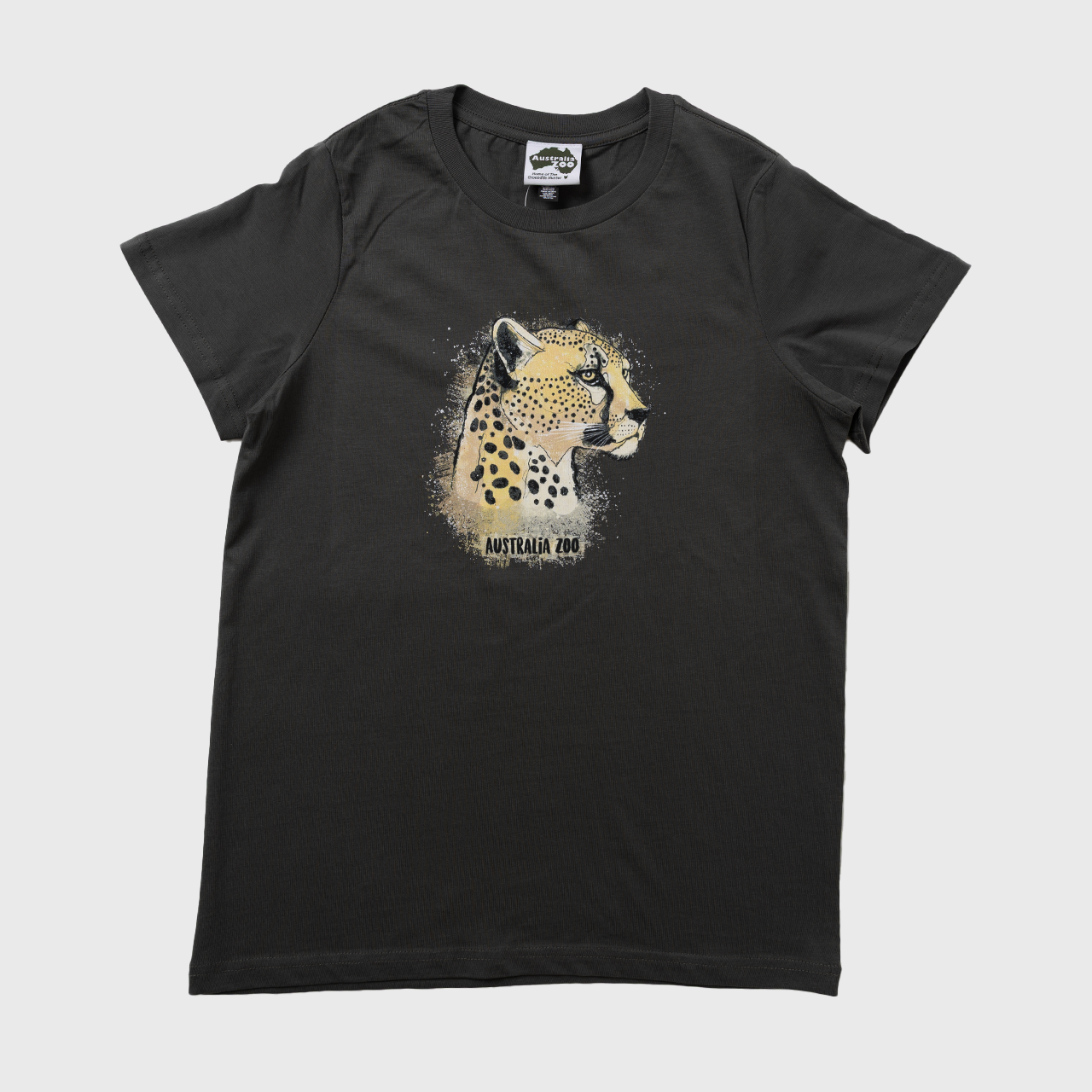 Artistic Cheetah Charcoal Tshirt