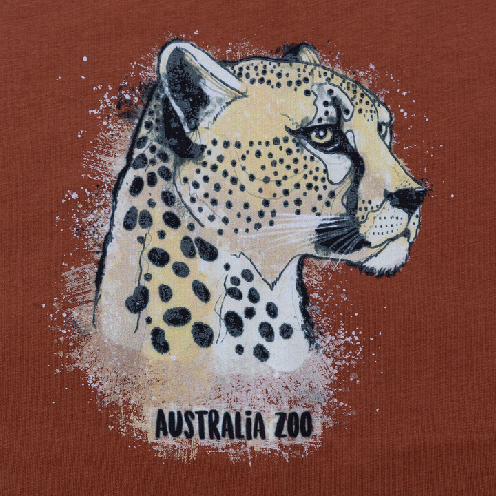 Artistic Cheetah Copper Tshirt
