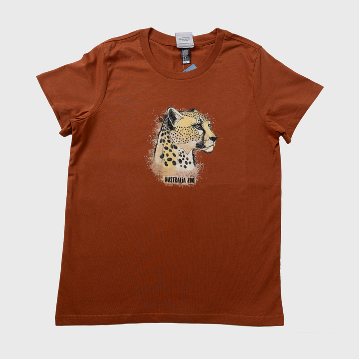 Artistic Cheetah Copper Tshirt