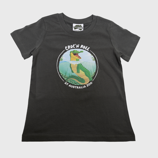 Croc n Roll Charcoal Tshirt