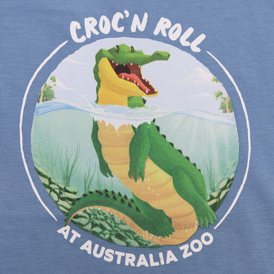 Croc n Roll Blue Tshirt