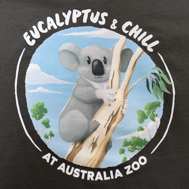 Eucalyptus Chill Tshirt Charcoal