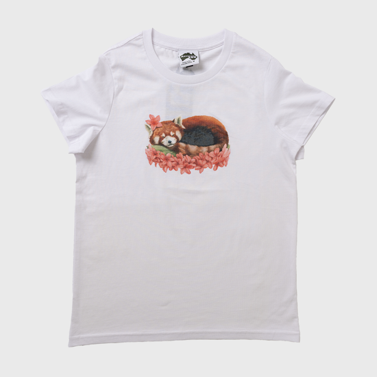 Cute Red Panda White Tshirt