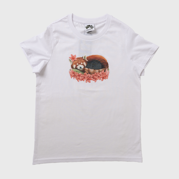 Cute Red Panda White Tshirt