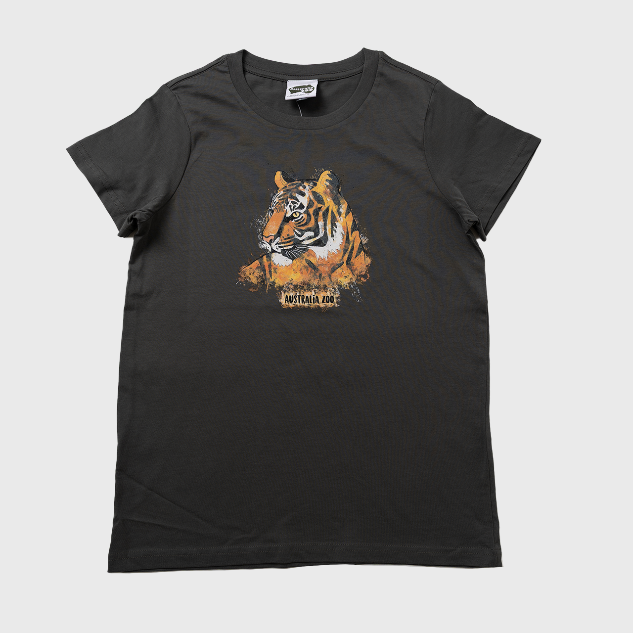 Artistic Tiger Charcoal Tshirt
