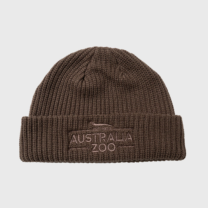 Established 1970 Brown Beanie