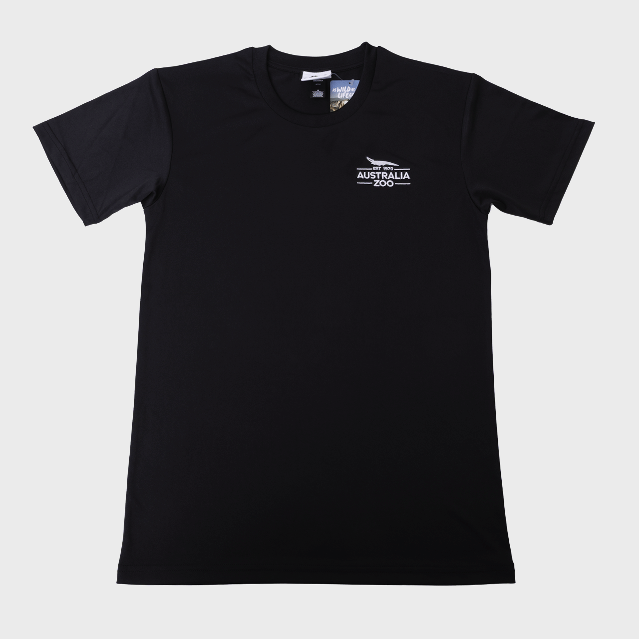 Established 1970 Black Active Tshirt