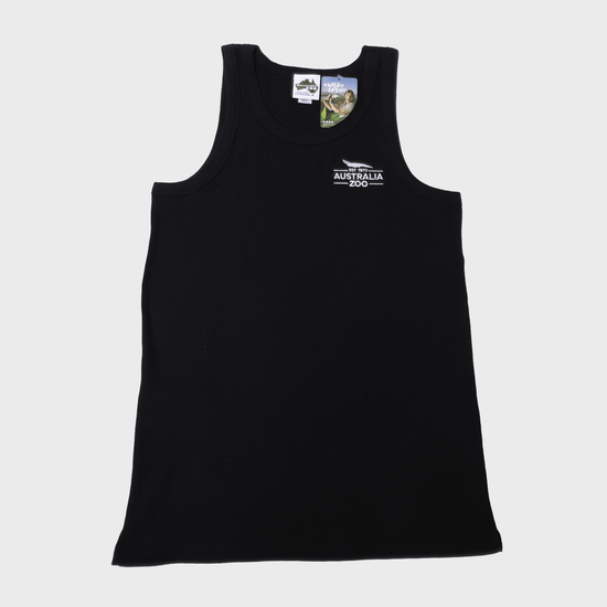Established 1970 Black Rib Singlet