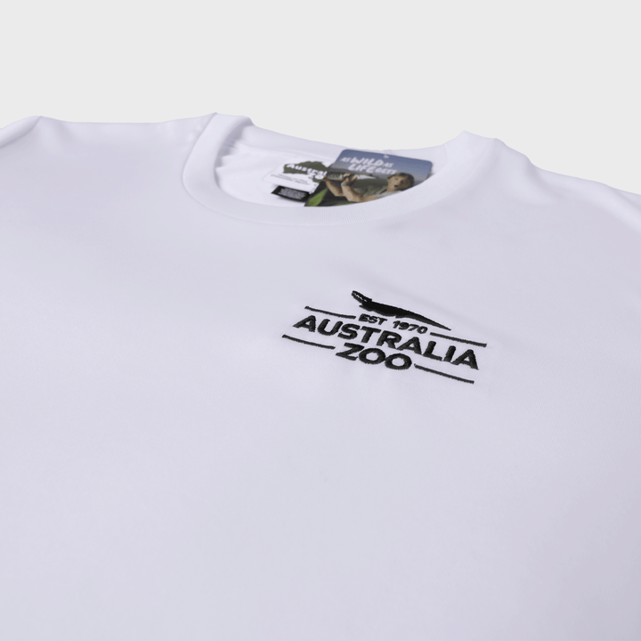 Established 1970 White Active Tshirt