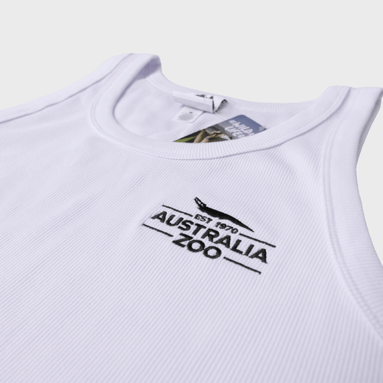 Established 1970 White Rib Singlet