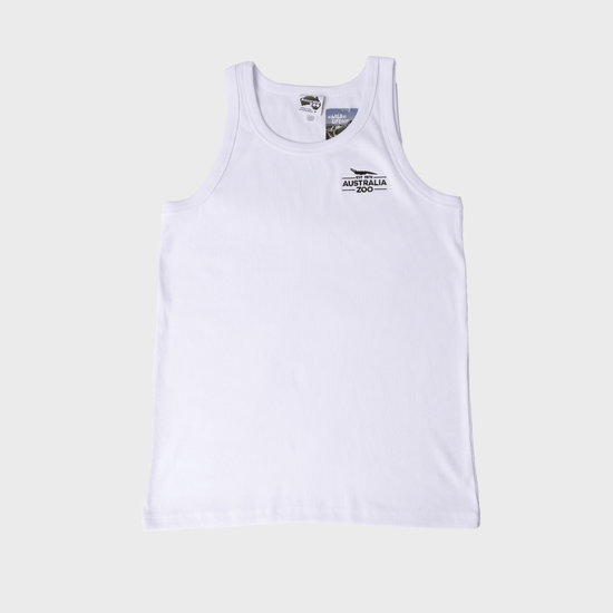 Established 1970 White Rib Singlet
