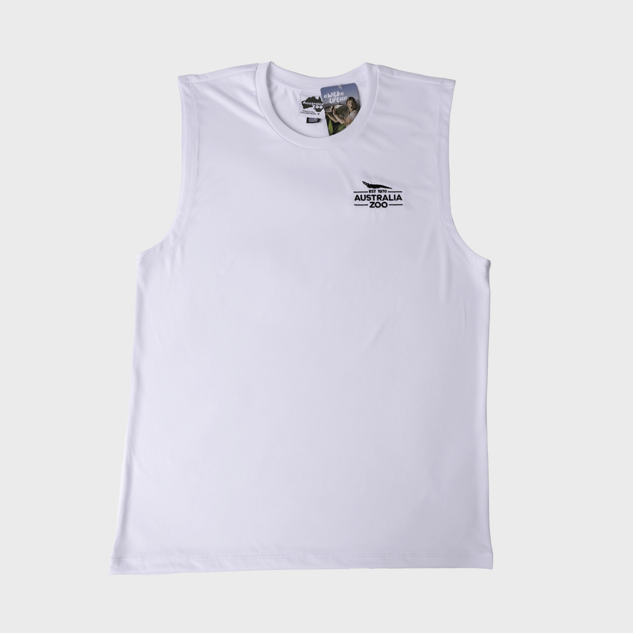 Established 1970 White Active Tank