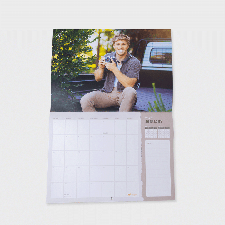 2026 Robert Irwin Wall Calendar
