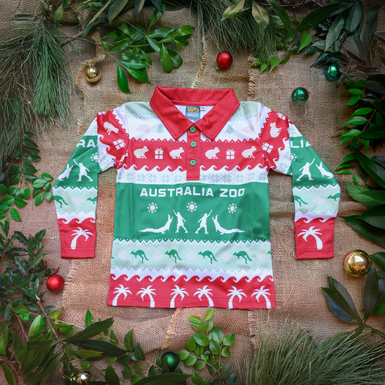 Khaki Christmas Fishing Shirt
