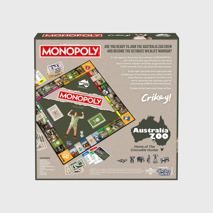 Australia Zoo monopoly game