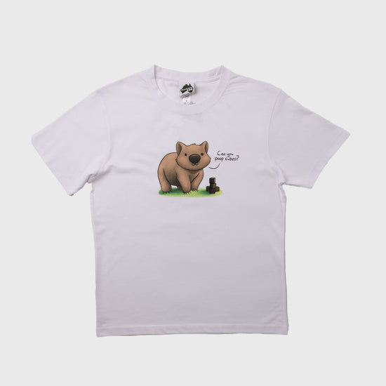 Wombat Poop Cubes White Tshirt