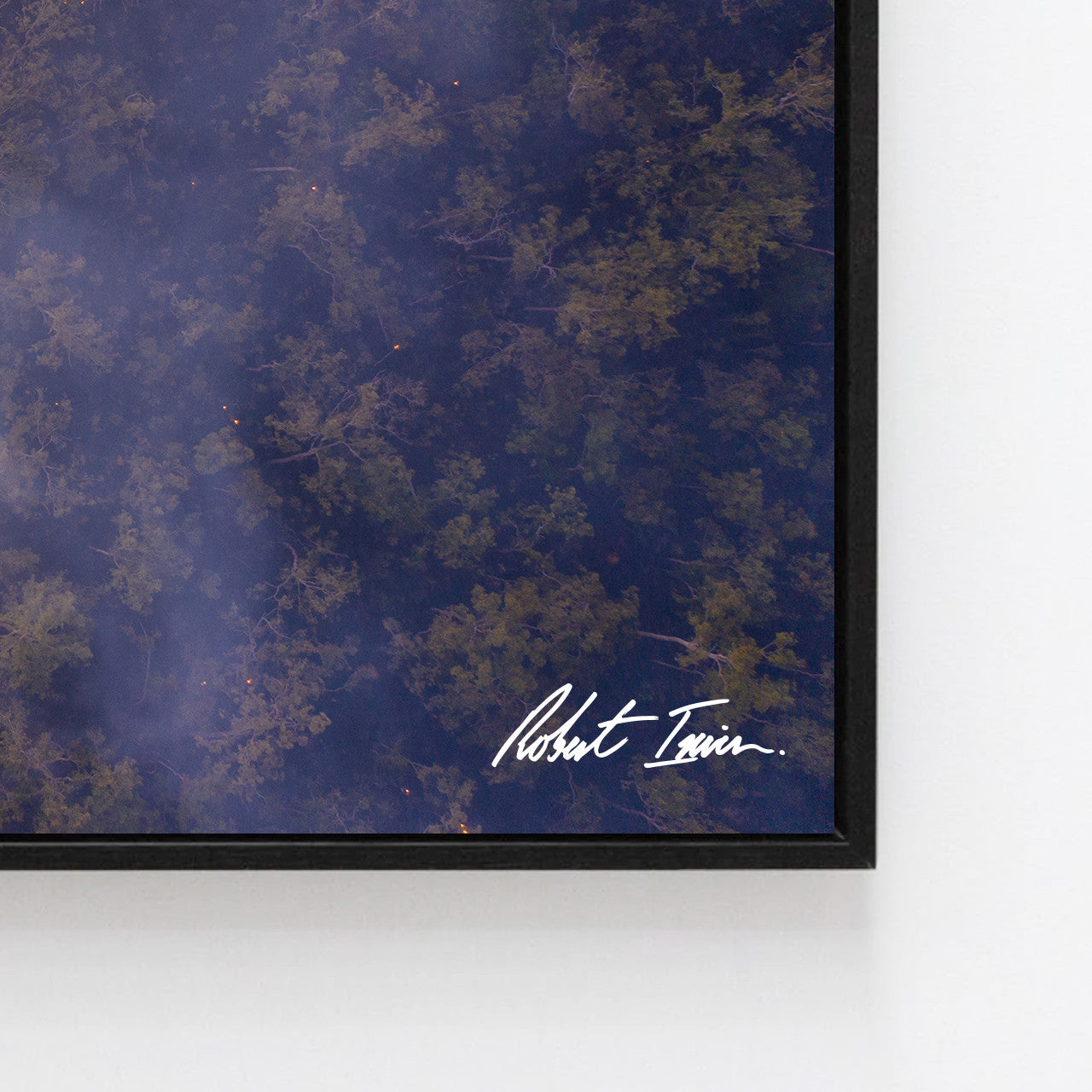 Premium Framed Metal Print - Bushfire