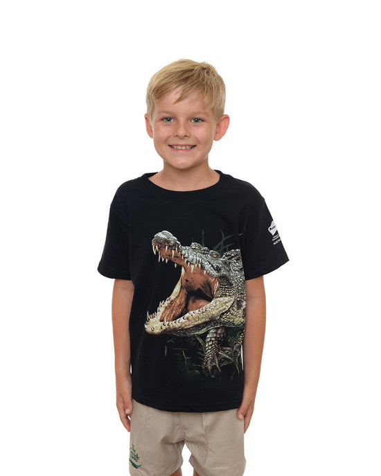Body Croc Child Wild Planet Black Tshirt