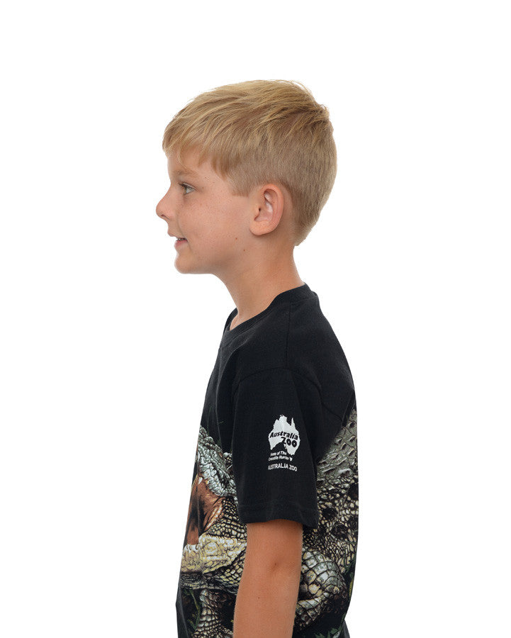 Body Croc Child Wild Planet Black Tshirt