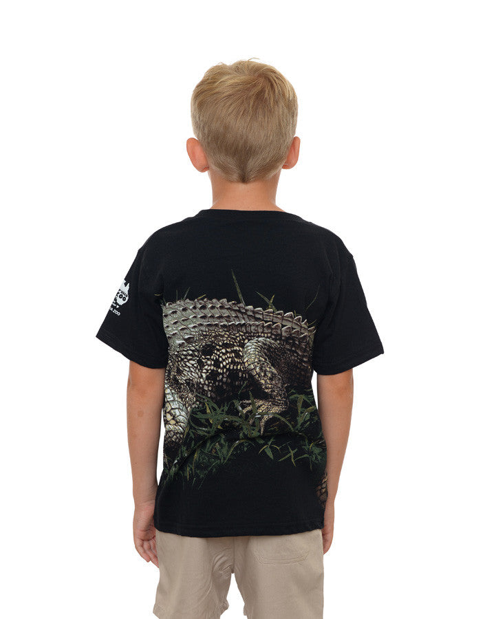 Body Croc Child Wild Planet Black Tshirt