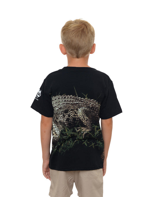 Body Croc Child Wild Planet Black Tshirt
