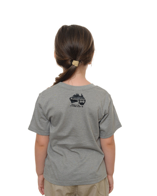 Big Eye Croc T-Shirt Grey Kids