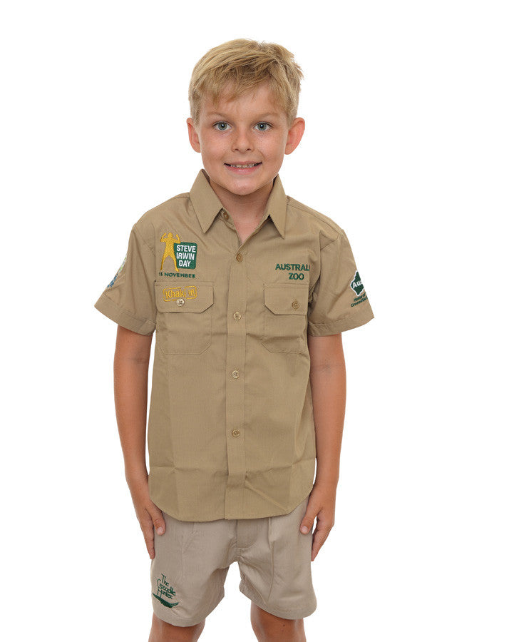 Steve Irwin Day Child Khaki Shirt
