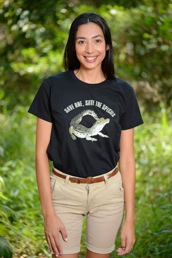 Save Crocs Child Black Tshirt