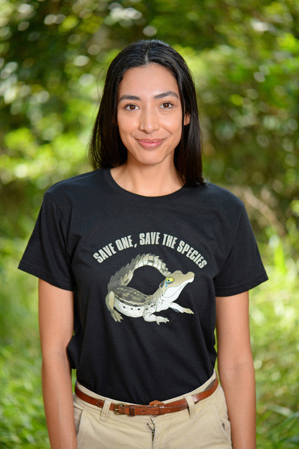 Save Crocs Child Black Tshirt