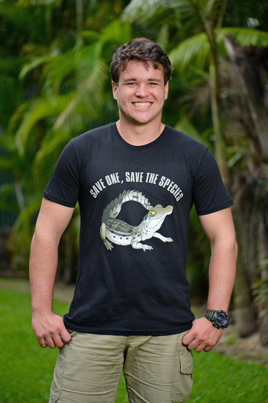 Save Crocs Black Tshirt