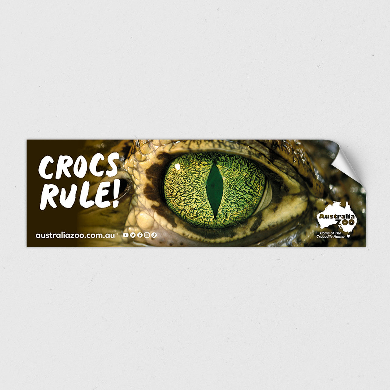 Crocs Rule Crocodile Eye Sticker