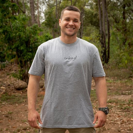Crikey Grey Marle Tshirt